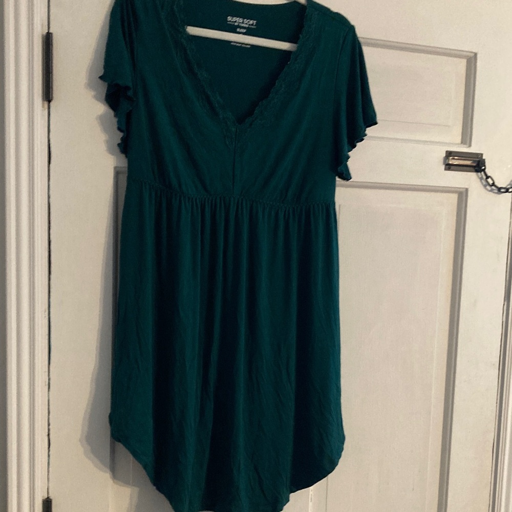 Torrid Lace Trimmed Super Soft Gown Tunic